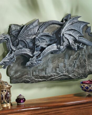 Morgoth Castle Dragons Wall Sculpture CL3795