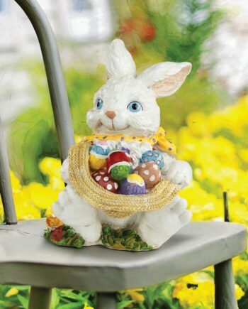 Mortimer the Bunny and his Easter Eggs Rabbit Statue AL20507