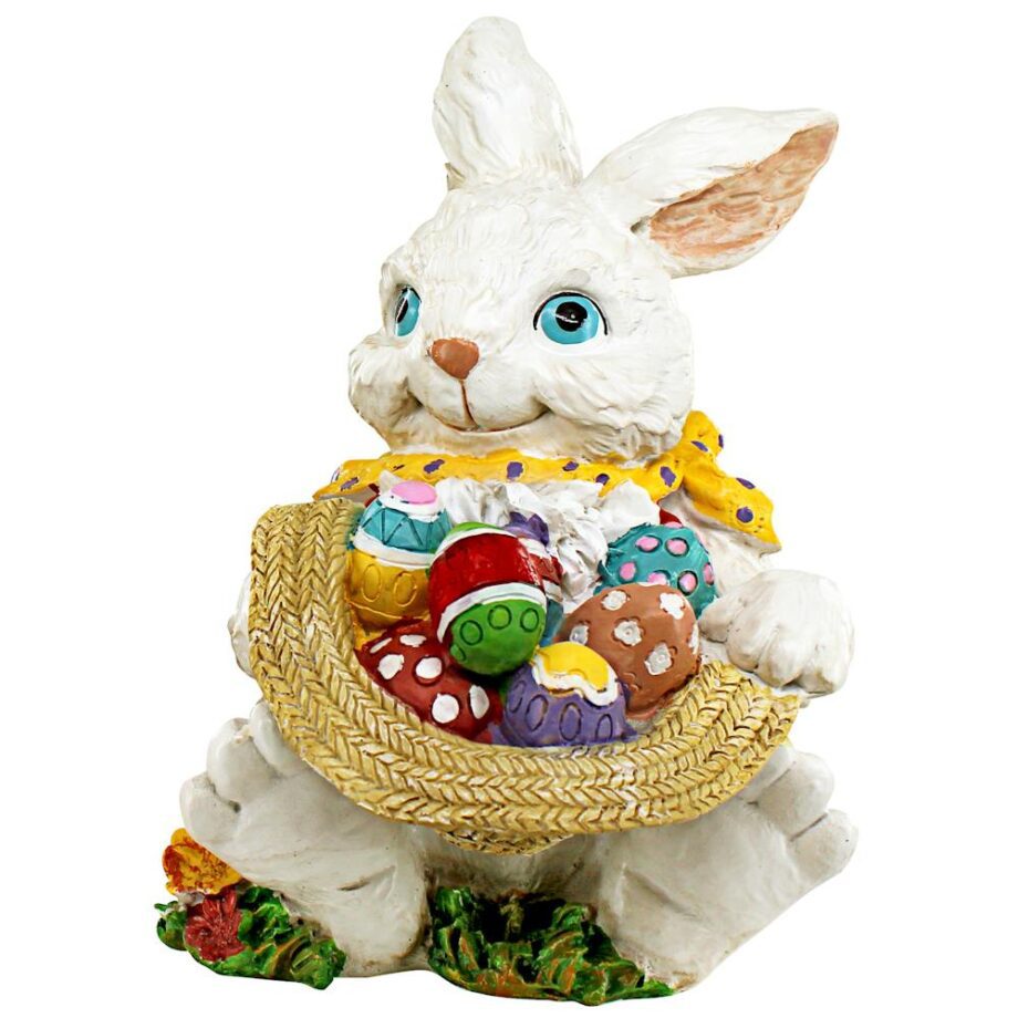 Mortimer the Bunny and his Easter Eggs Rabbit Statue