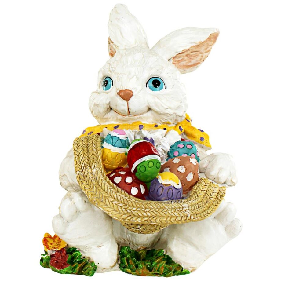 Mortimer the Bunny and his Easter Eggs Rabbit Statue