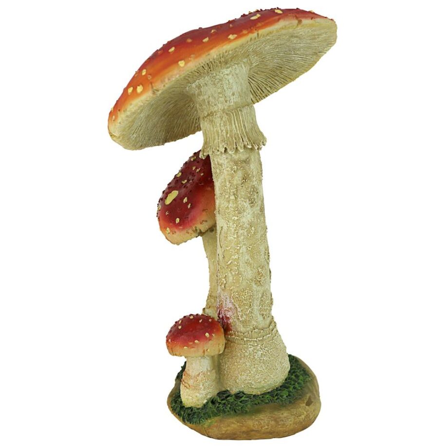 Mystic Forest Red Mushroom Statue