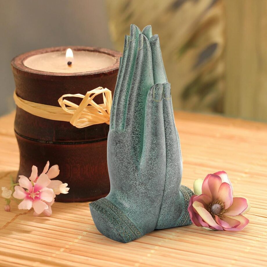 Namaskara Mudra Buddha Hands Statue Set