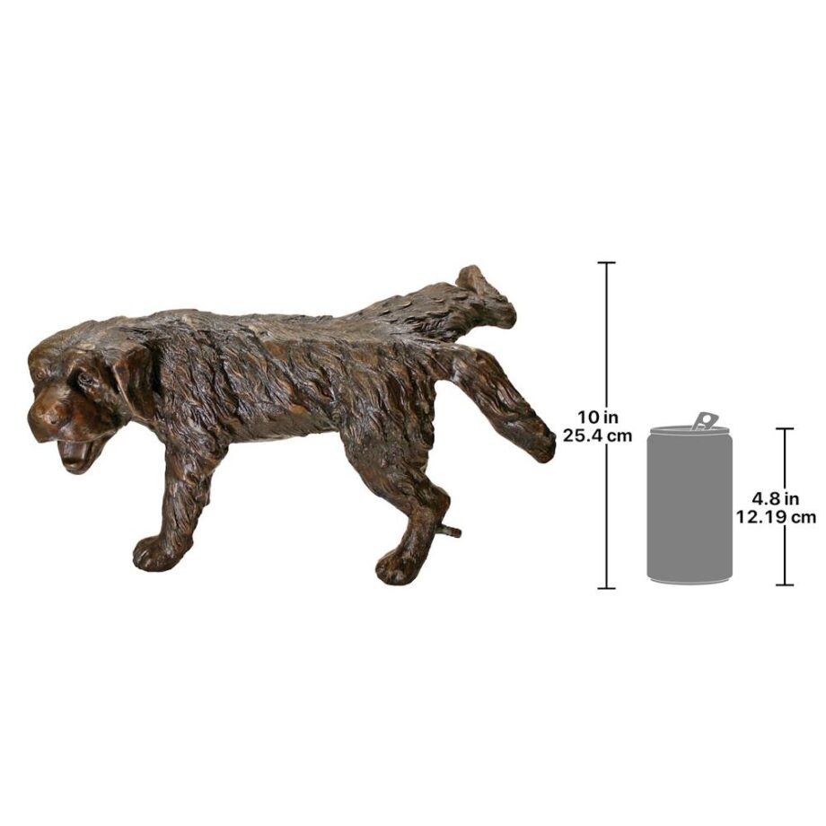 Naughty Puppy, Peeing Dog Cast Bronze Garden Statue