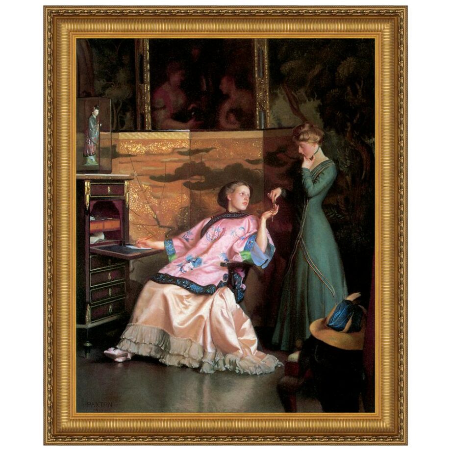 The New Necklace Framed Canvas Replica Painting: Small DA3521