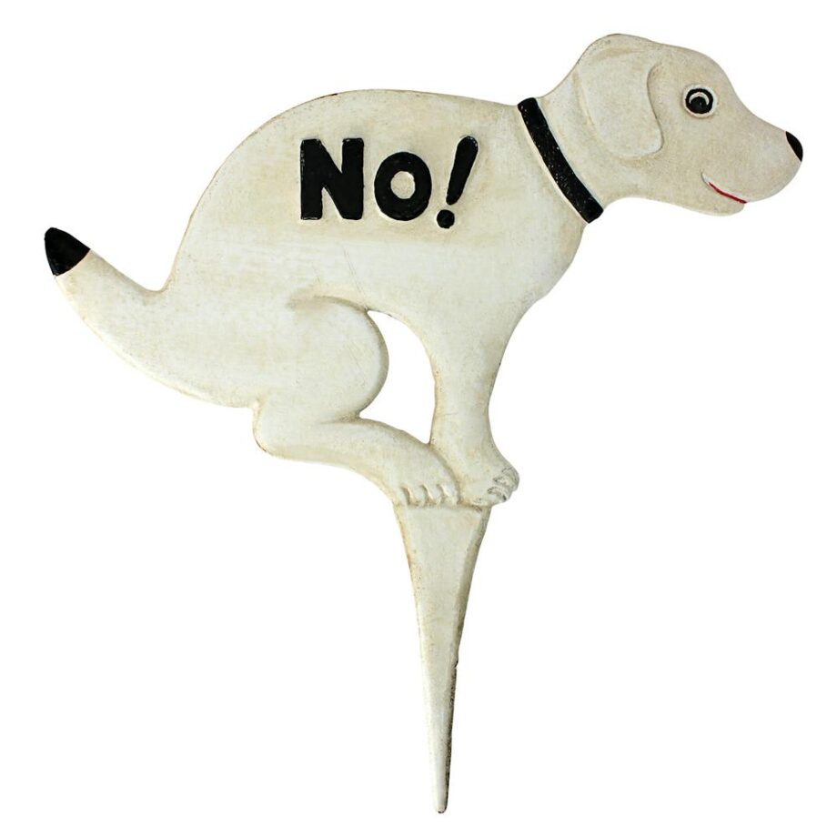 No Pausing Pooch Lawn Stake Sign: Medium