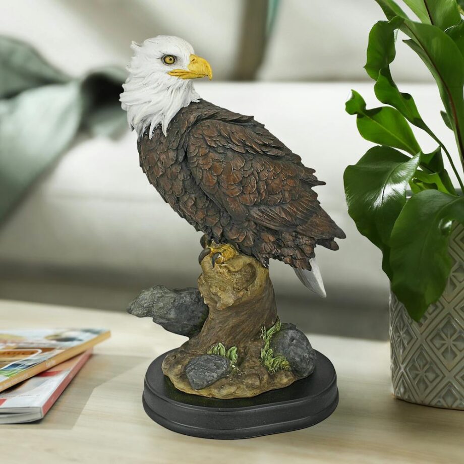 Noble Strength Bald Eagle Statue QS316