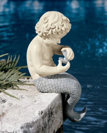 The Ocean's Little Treasures Merboy Statue NG31302