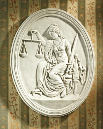 Old Bailey Courthouse Lady Justice Themis Wall Sculpture KY4040