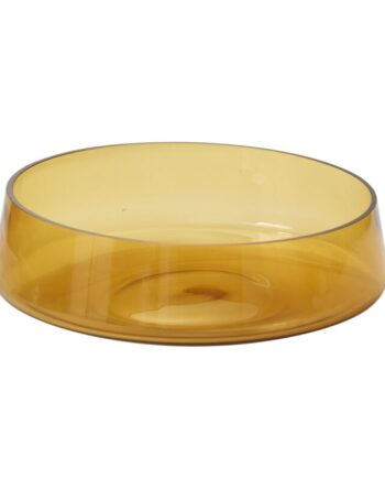 Onda Collection Amber Low Bowl - 12.5"x 4" 40057.22