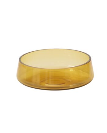 Onda Collection Amber Low Bowl - 8.5"x 3" 40056.22