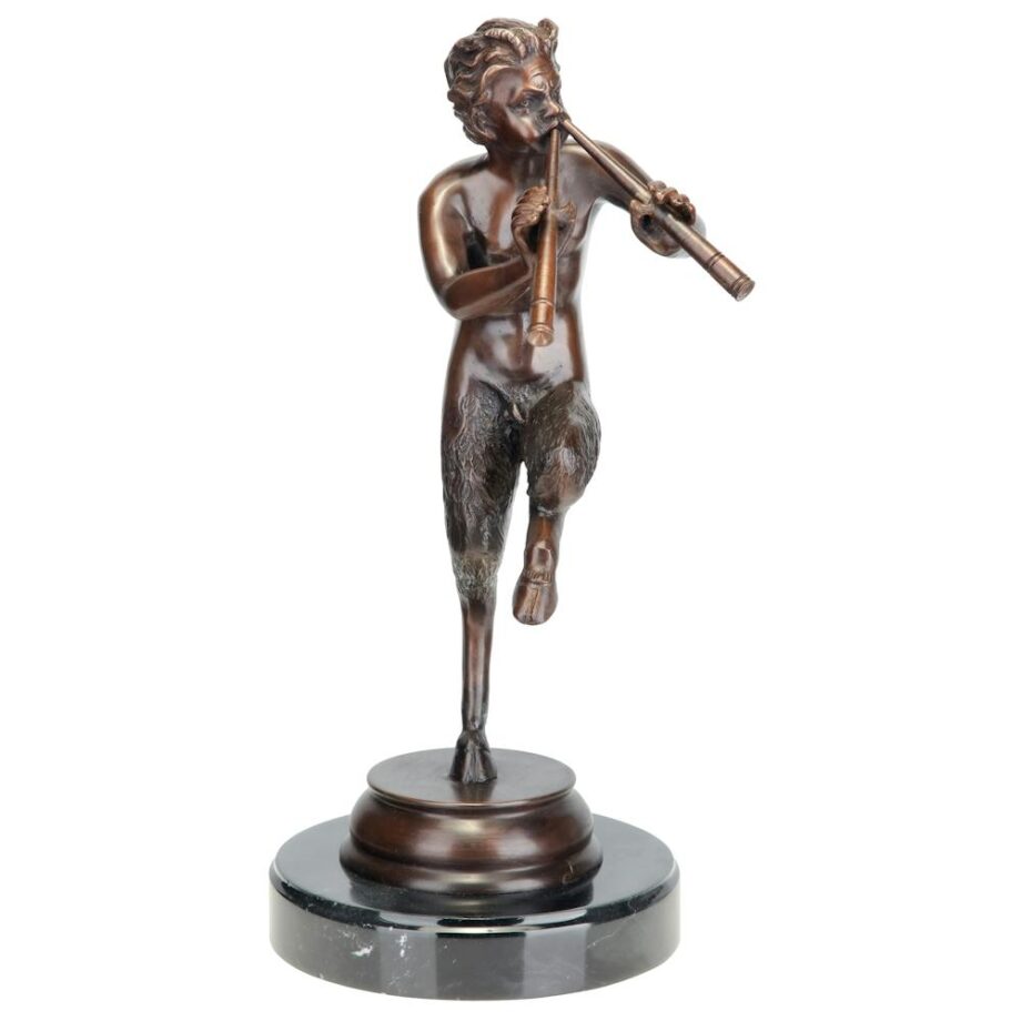 Pan, Greek God of the Forest Bronze Statue: Medium