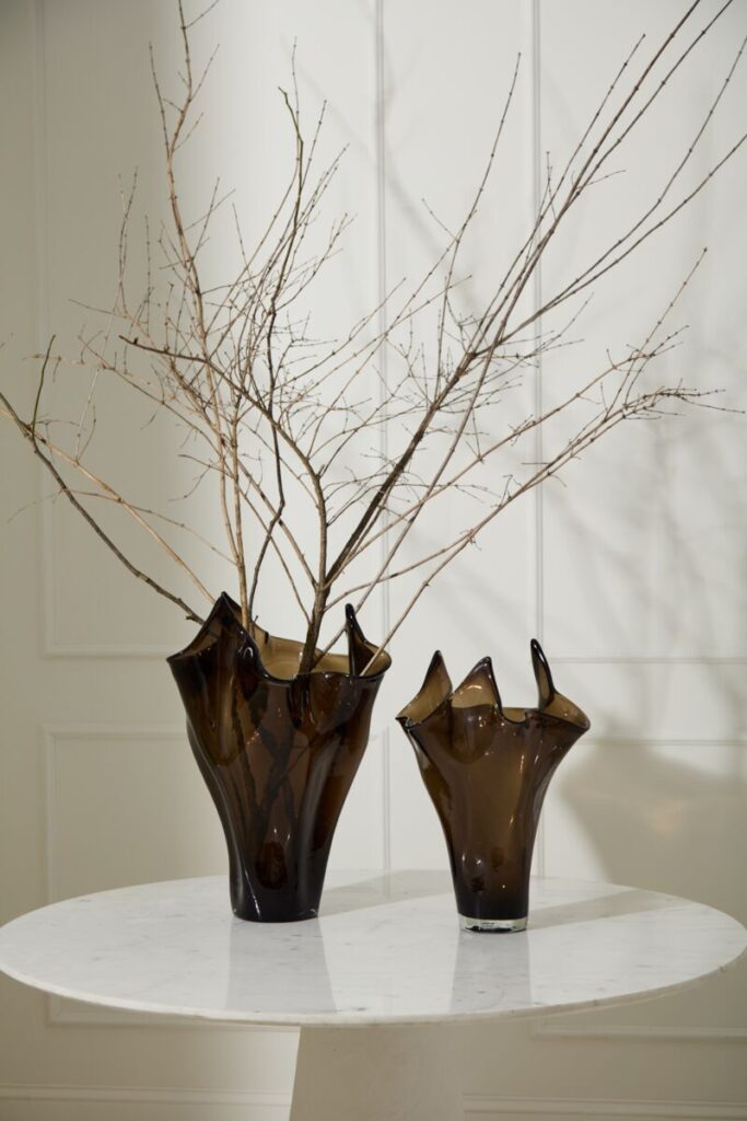 Accent Decor Peaked Glass Vase