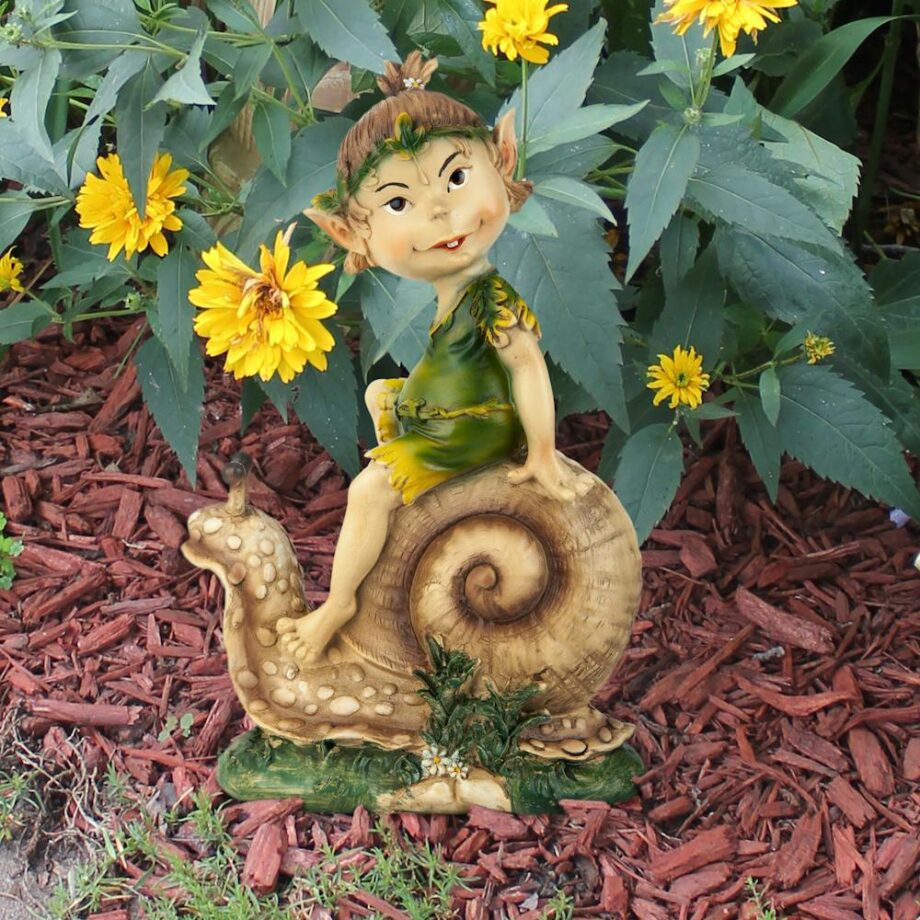 Pixie Pete Elfin Gnome Garden Statue QM414001