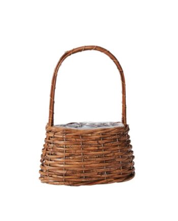 Polished Woven Basket - 9.5"x 5.5"x 13.5" 10025.00