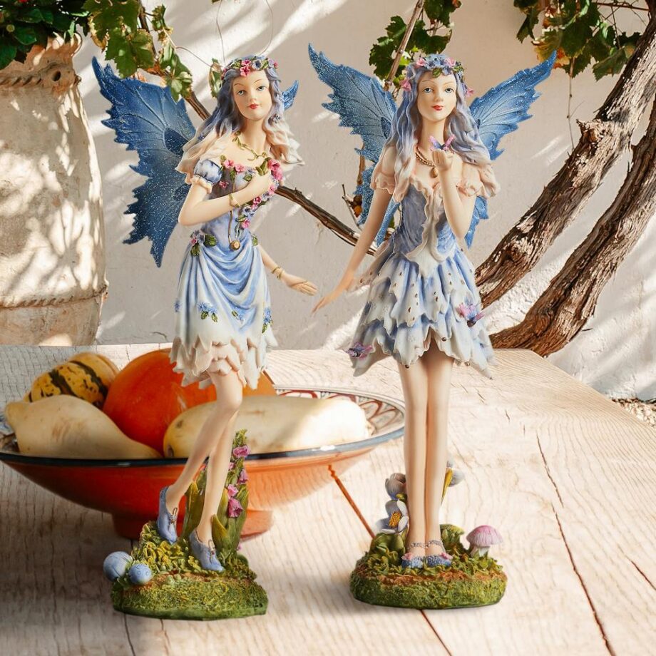 Poppy and Meadow the Windforest Fairies Statue Collection: Set of Two QS923234