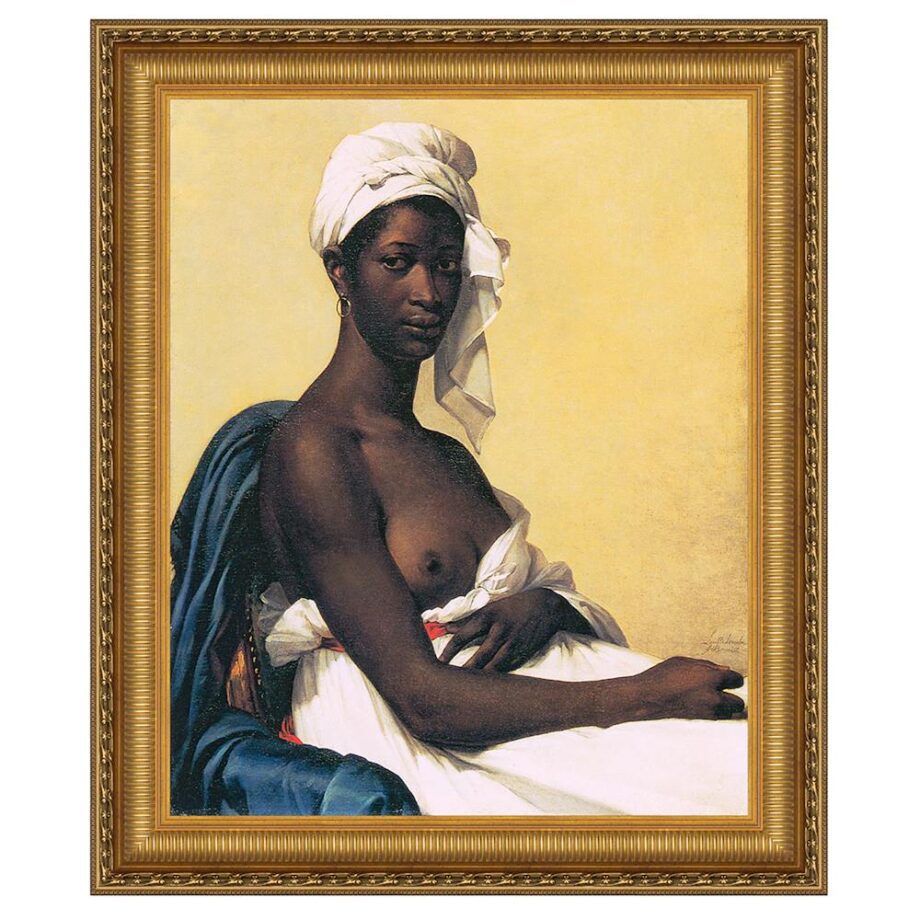 Portrait d'une Negresse Framed Canvas Replica Painting: Small DA2031