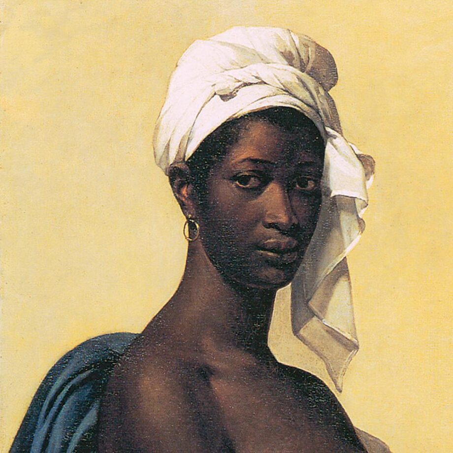 Portrait d'une Negresse Framed Canvas Replica Painting: Small