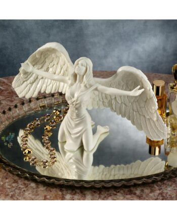 Pray for Peace Bonded Marble Angel Statue PD2704