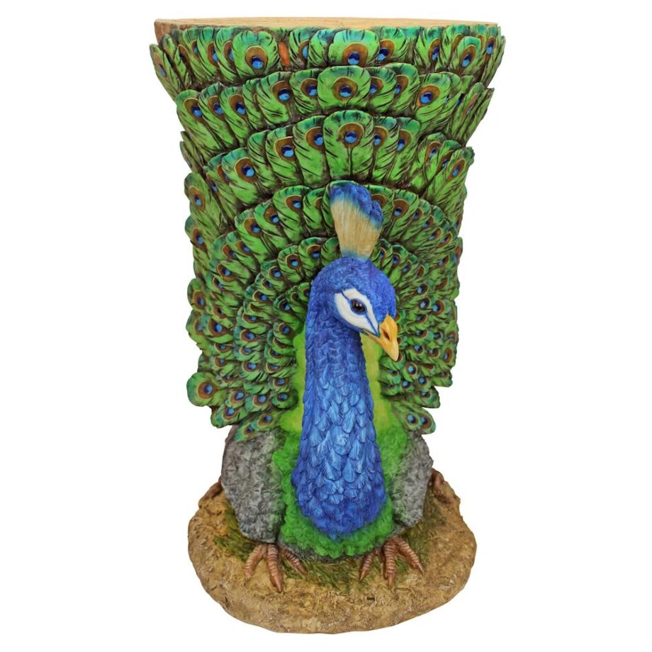 Provocative Peacock Sculptural Garden Table