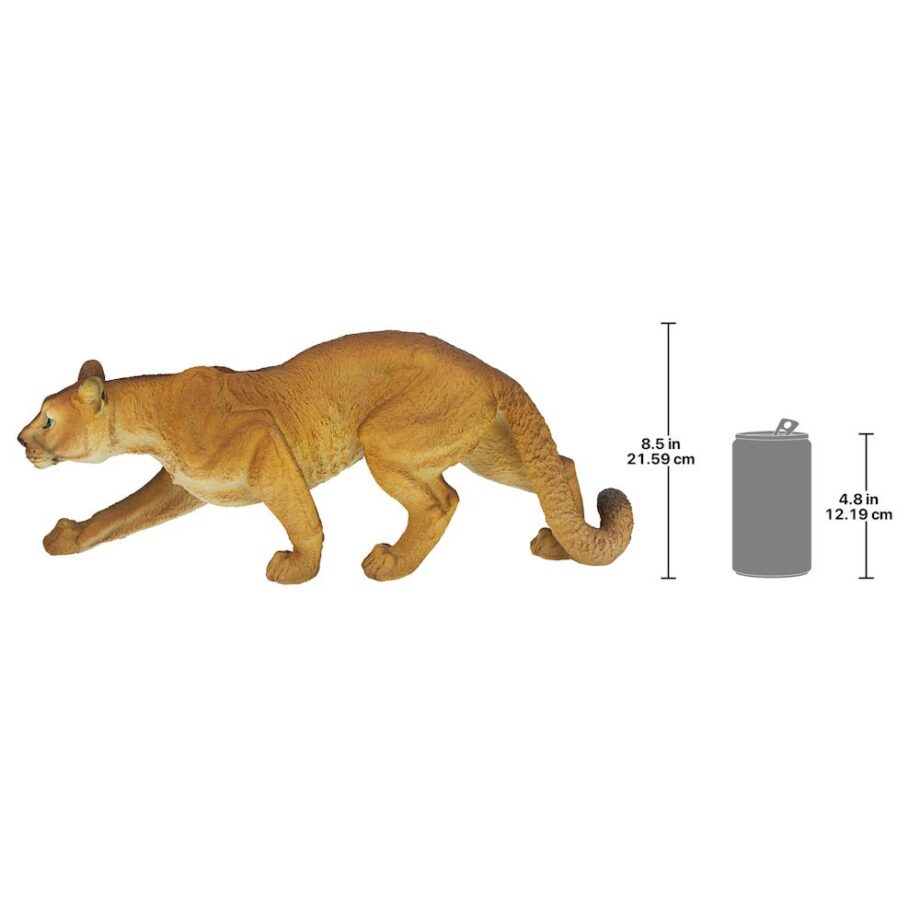 Prowling American Mountain Cougar Statue