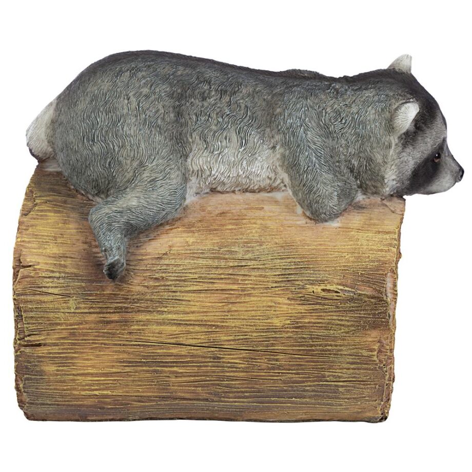 Raider the Raccoon Gutter Guardian Downspout Statue