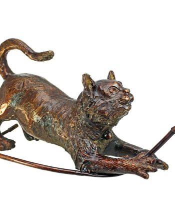 Raining Cats Piped Bronze Garden Statue SU310