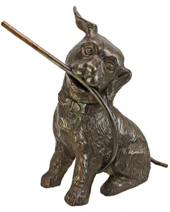 Raining Dogs Piped Bronze Garden Statue SU311