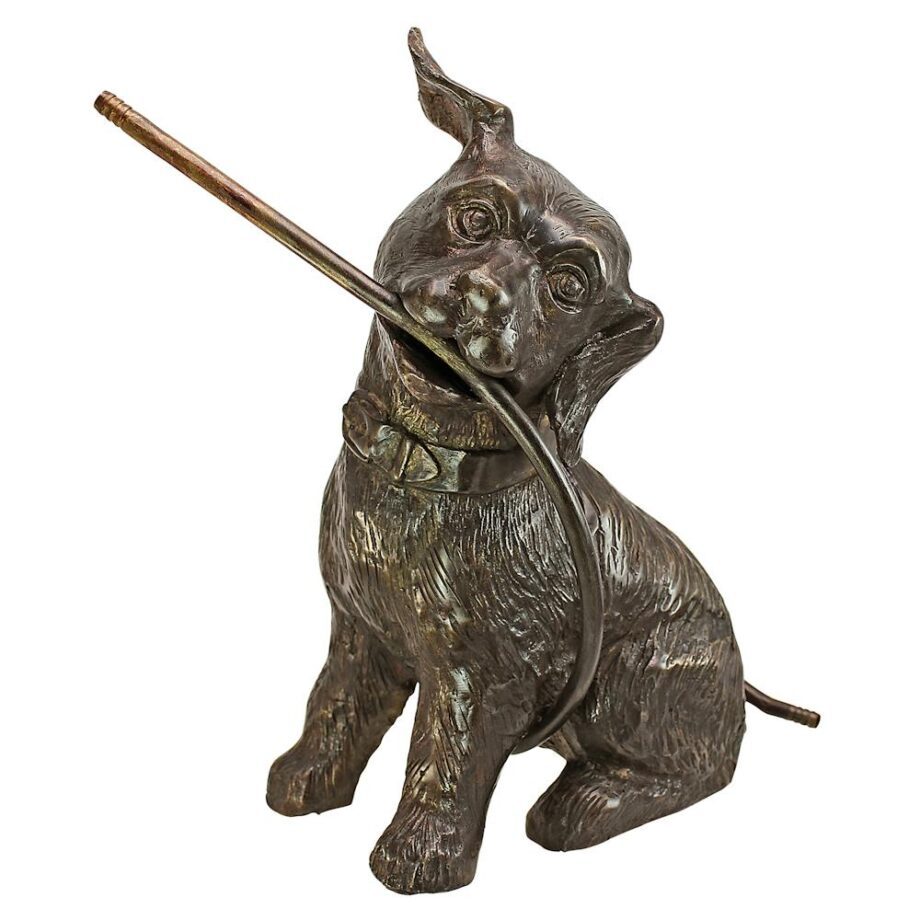 Raining Dogs Piped Bronze Garden Statue SU311