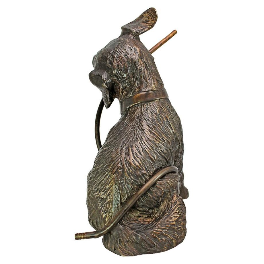 Raining Dogs Piped Bronze Garden Statue