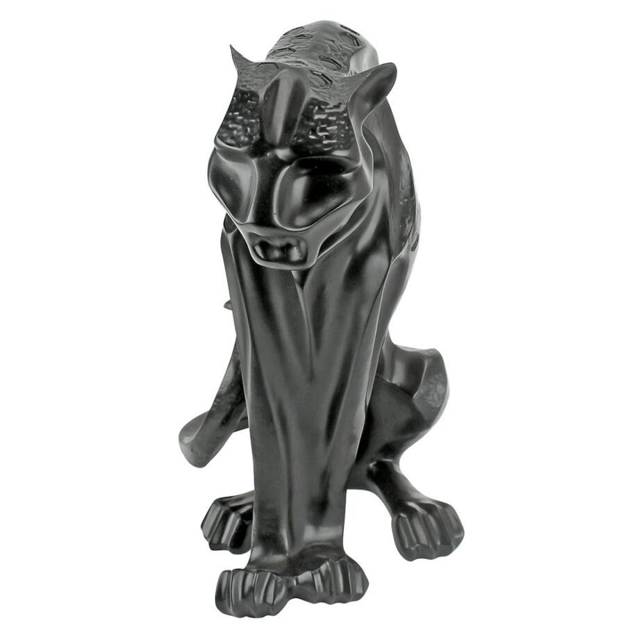 Rampant Tranquility Jungle Jaguar Panther Statue: Each