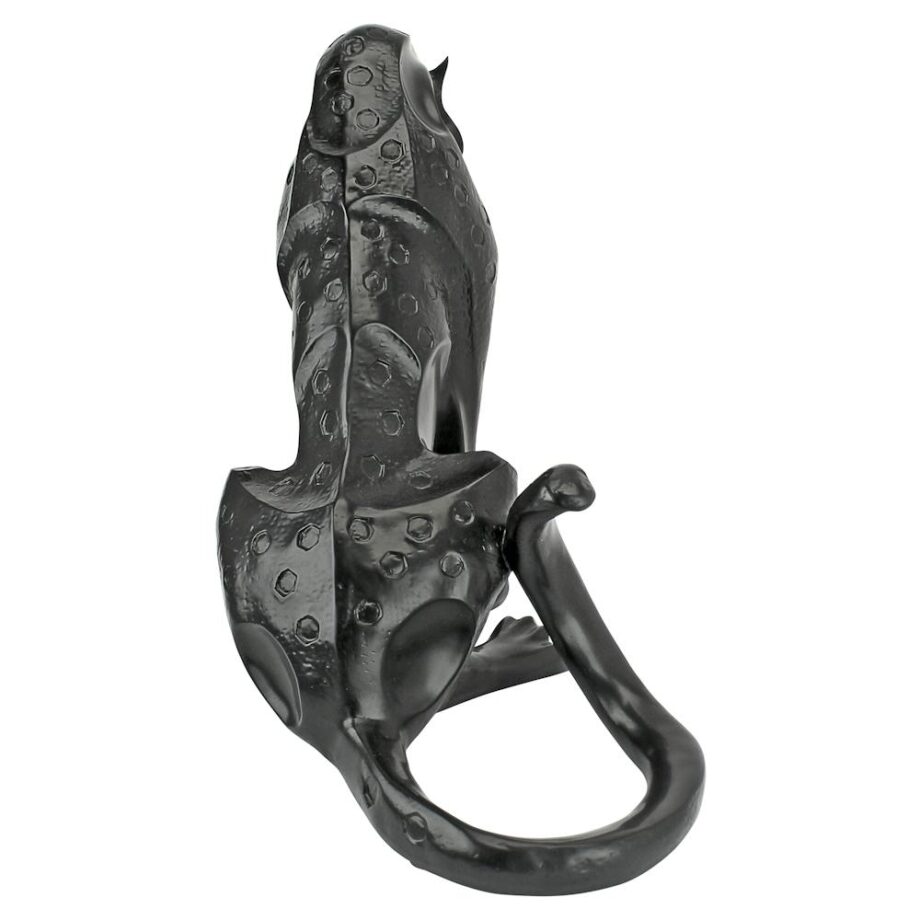 Rampant Tranquility Jungle Jaguar Panther Statue: Each