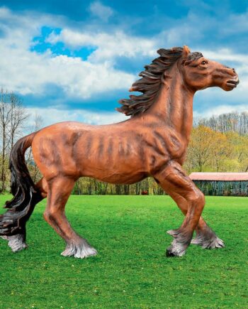 Unbridled Running Wild Mustang Horse Statue QM2659600