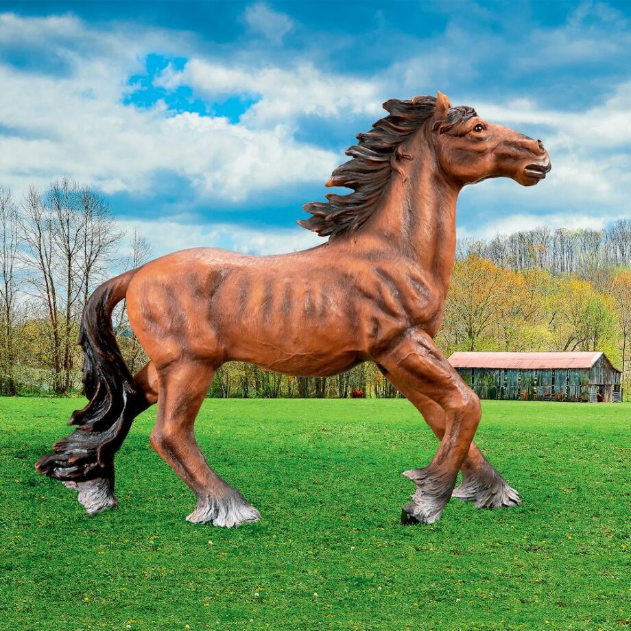 Unbridled Running Wild Mustang Horse Statue QM2659600