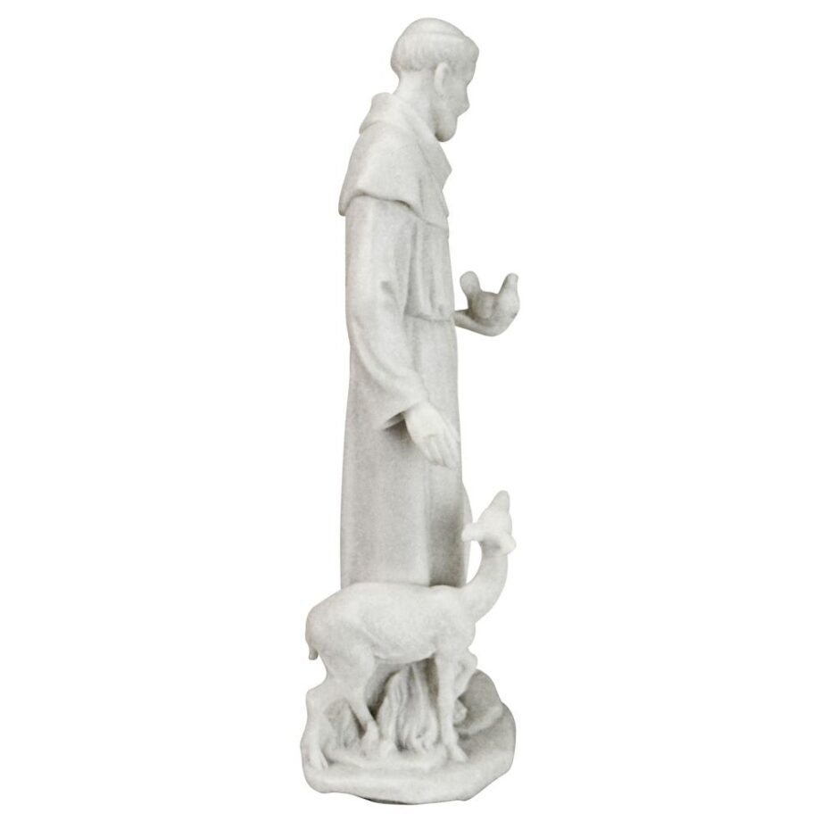 Saint Francis of Assisi, Patron Saint of Animals Marble Resin Statue