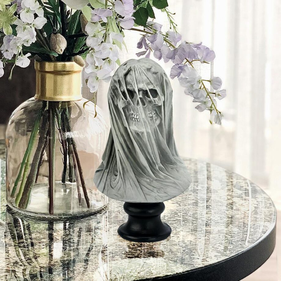 Samhain's Veiled Maiden of Death Bust Statue CL7657