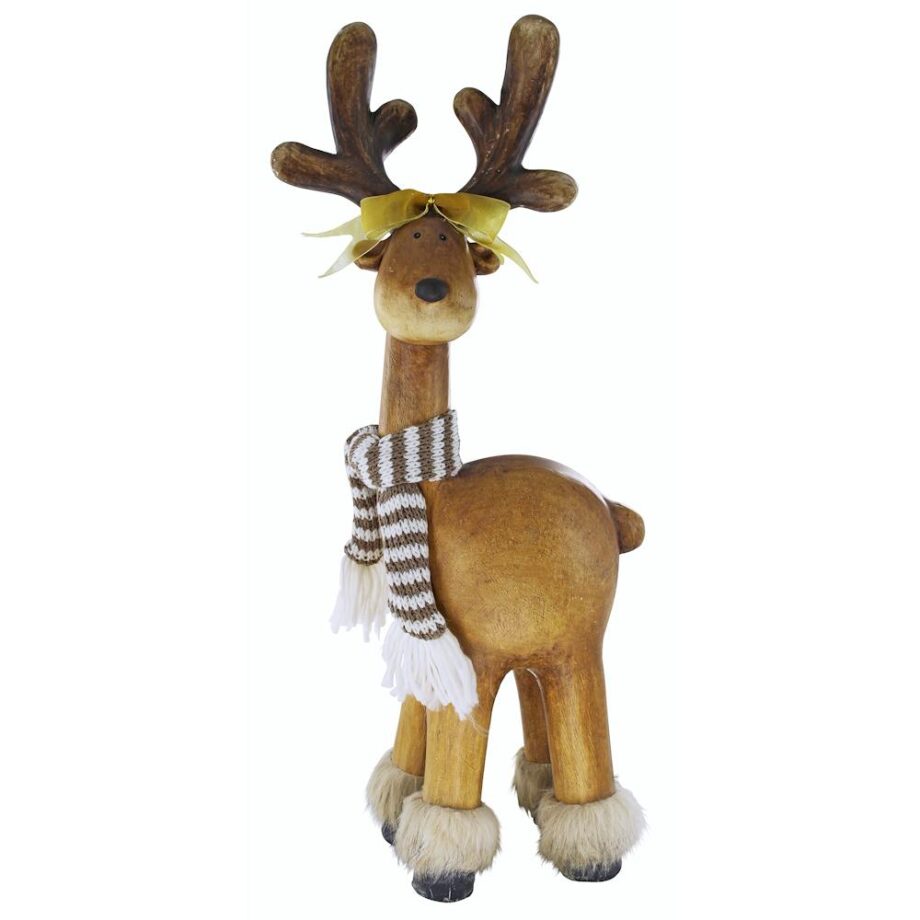 Zoey Santa's Second Team Holiday Reindeer Statue