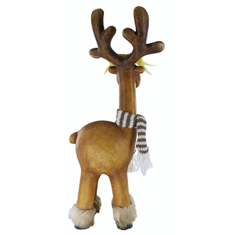 Zoey Santa's Second Team Holiday Reindeer Statue