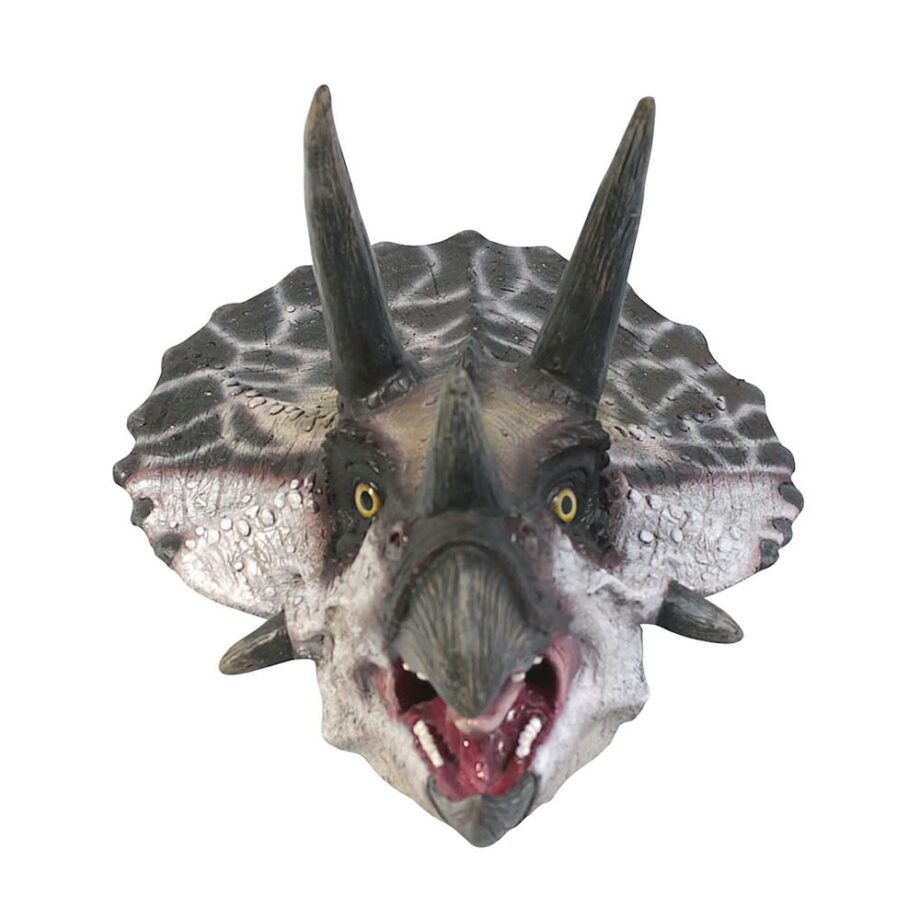 Scaled Triceratops Dinosaur Wall Trophy