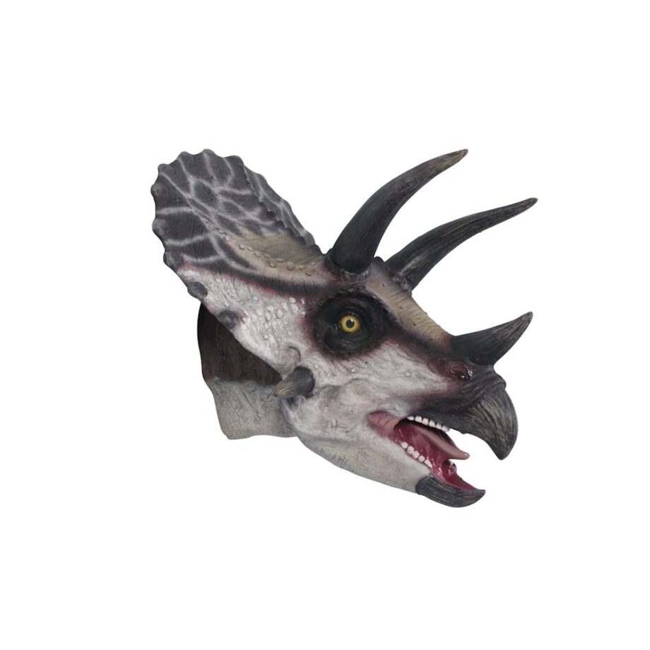 Scaled Triceratops Dinosaur Wall Trophy