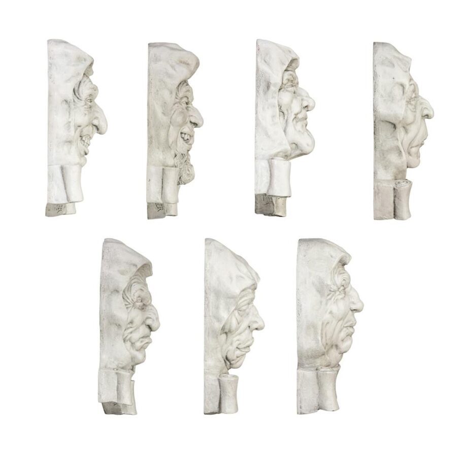 Seven Cardinal Sins Wall Sculptures: Complete Set