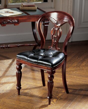 Simsbury Manor Leather Side Chair: Each AF1060