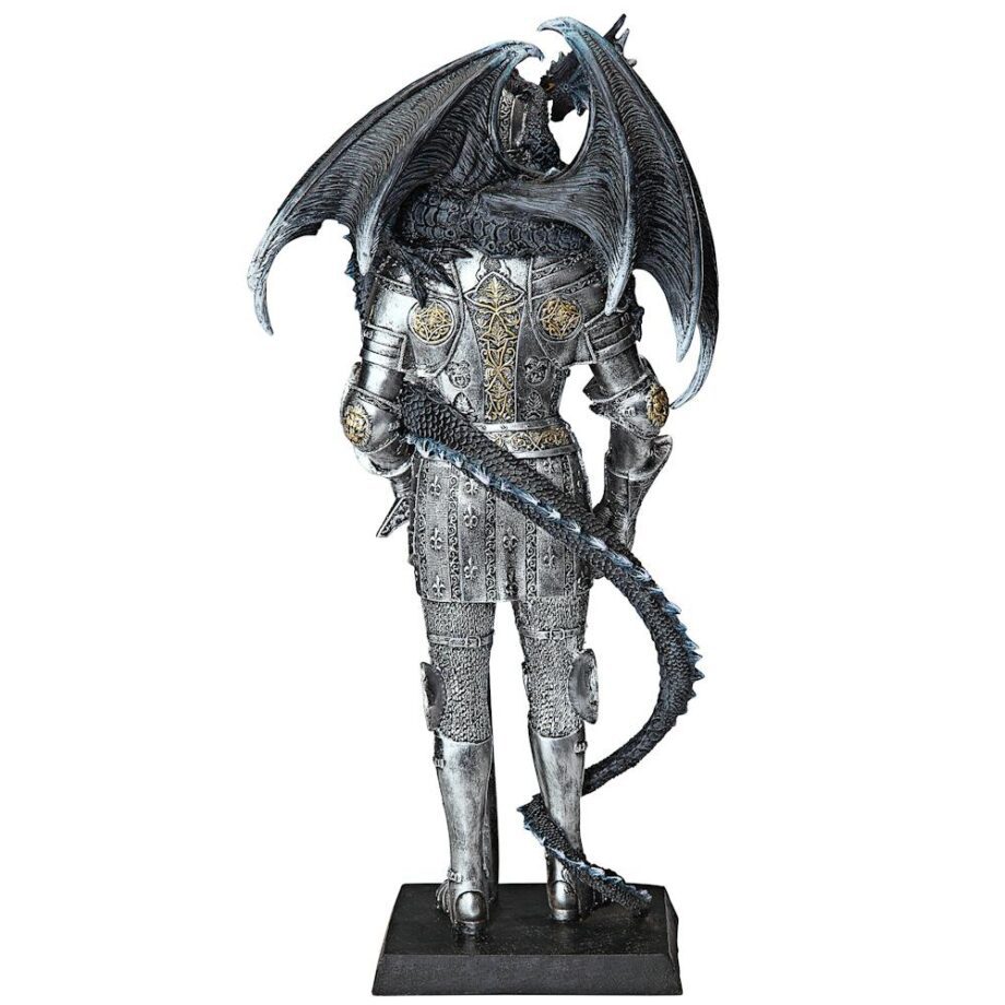 Sir Lancelot and the Gothic Dragon Statue