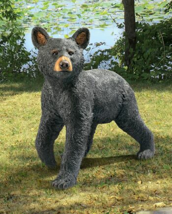 Snooping Cub Black Bear Statue QM2830700