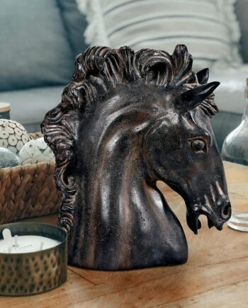 Magnificent Stallion Equestrian Horse Head Bust Statue NE20501