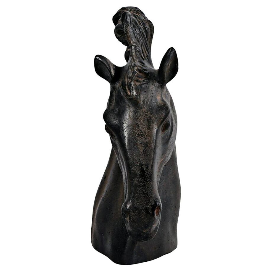 Magnificent Stallion Equestrian Horse Head Bust Statue