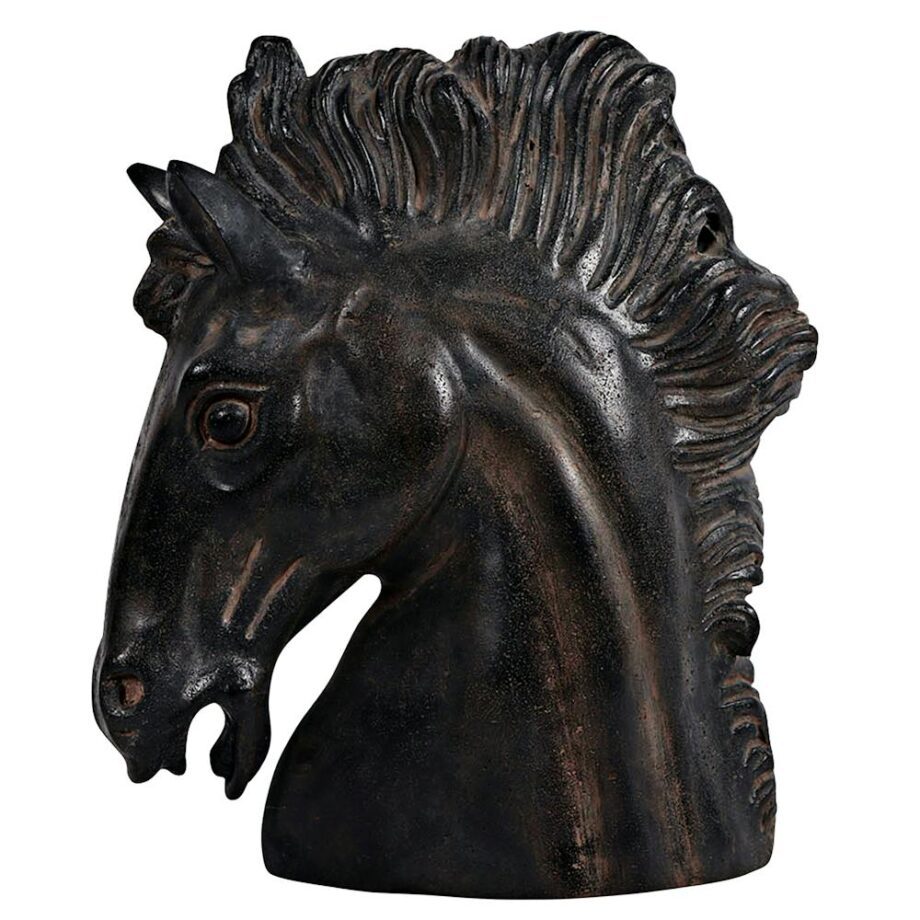 Magnificent Stallion Equestrian Horse Head Bust Statue