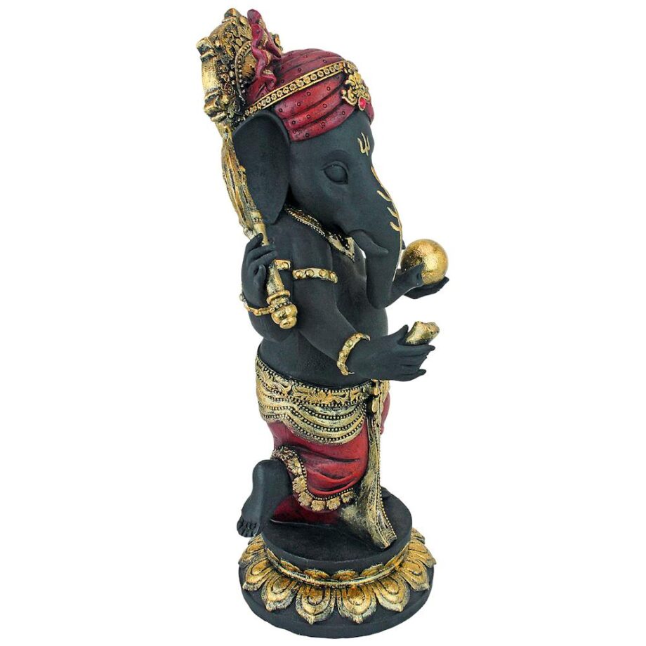 Standing Lord Ganesha Elephant God Abhanga Hindu Statue