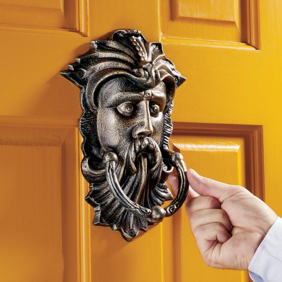 Sutherland House Greenman Authentic Foundry Iron Door Knocker SP13088