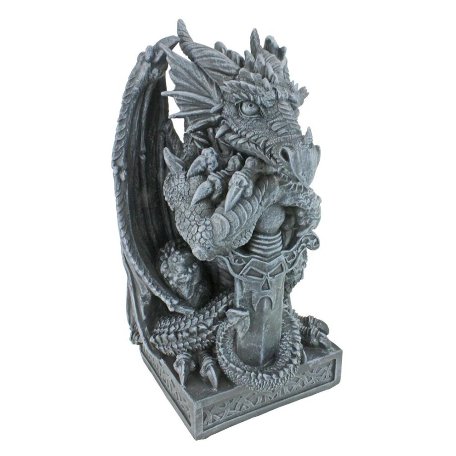 Sword the Arthurian Dragon Statue