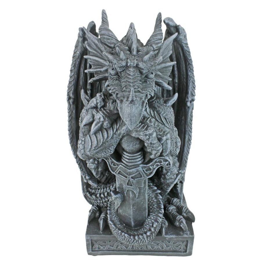 Sword the Arthurian Dragon Statue